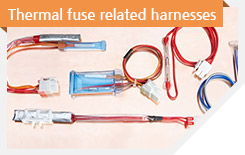 Thermal fuse related harnesses